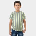 Boys Grey Crew Neck Casual Boys T-Shirt, हल्का ग्रे, small