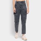 Ladies' 100% Cotton Jeans, Light Grey, small image number null