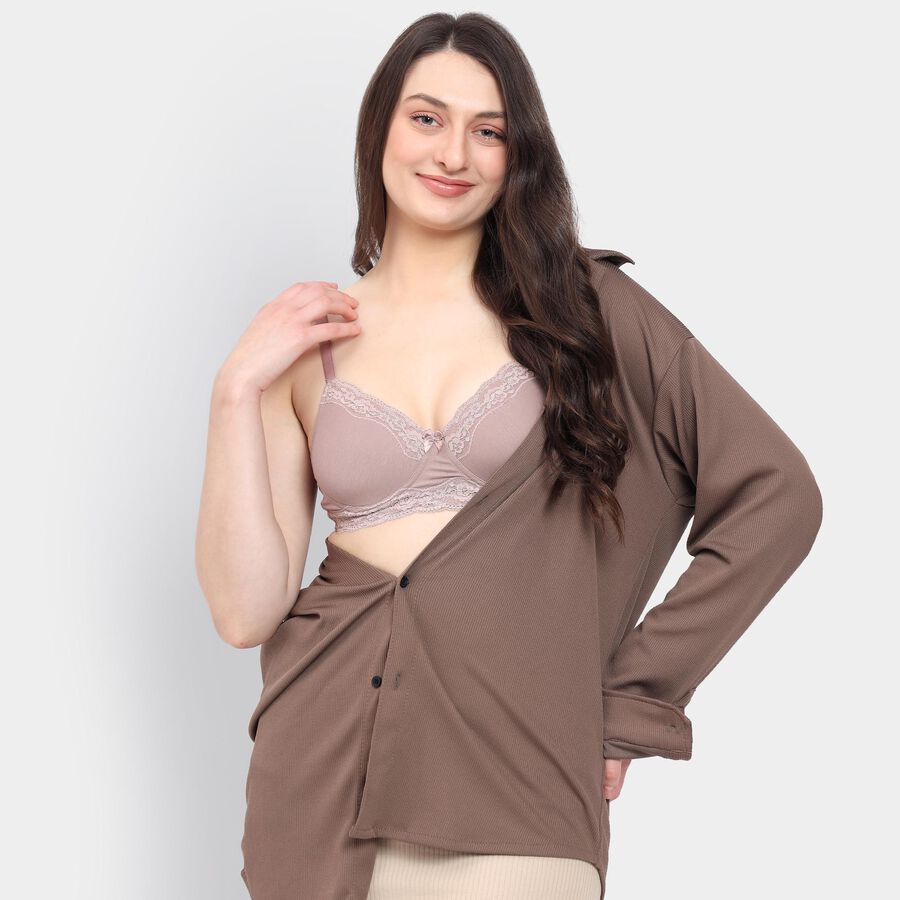 Ladies' Bra , भूरा, large image number null