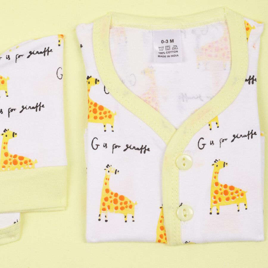 Infants' 100% Cotton Gift Set , Yellow, large image number null