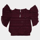 Girls' T-Shirt, Wine, small