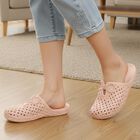 Women's Peach Slip-On Mules Clogs, पीच, small