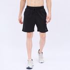 Men's Jet Black Regular Fit Side-Striped Bermuda Shorts, काला, small