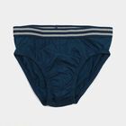 Boys Navy Blue Regular Fit Solid Briefs, Teal Blue, small