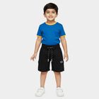 Boys' Black Regular Fit Cargo Pocketed Bermuda Shorts, काला, small