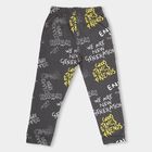 Boys' Muted Charcoal Gray Jogger Pyjama, चारकोल, small image number null