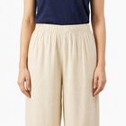 Women's Off White Regular Fit Solid Palazzos, ऑफ व्हाइट, small