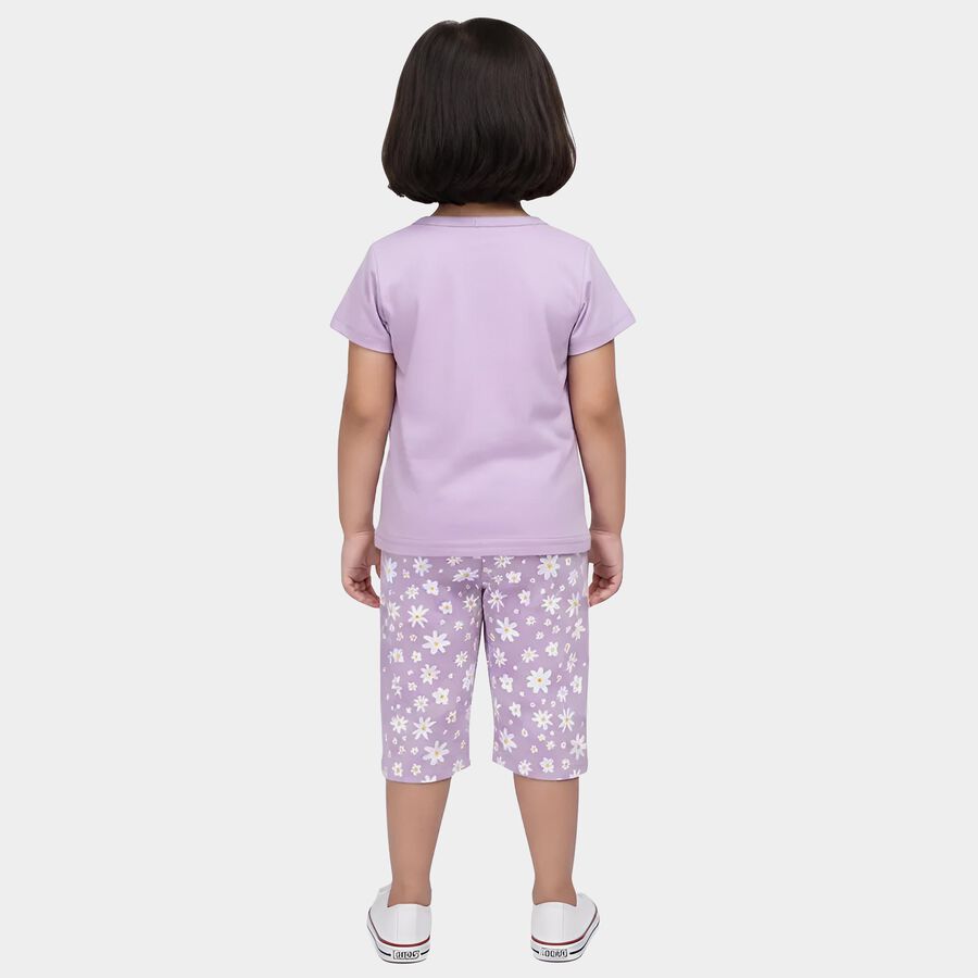 Girls Lilac Upper and Bottom Set, Lilac, large