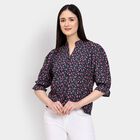 Ladies' Shirt , नेवी ब्लू, small