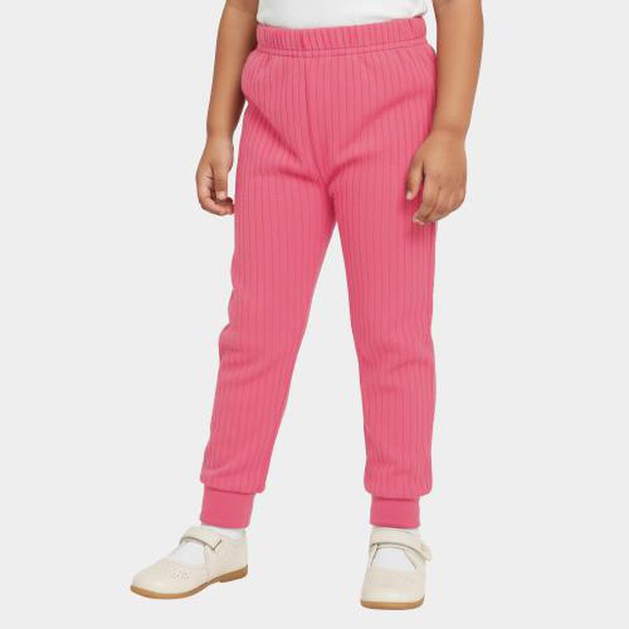 Girls' Thermal Lower, वाइन, large image number null