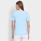 Ladies' Round Neck T-Shirt, हल्का नीला, small image number null
