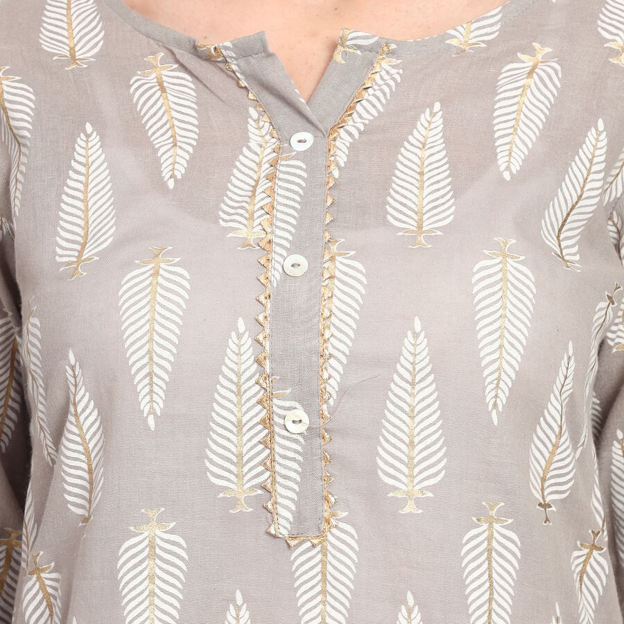 Ladies' Kurta, हल्का ग्रे, large image number null