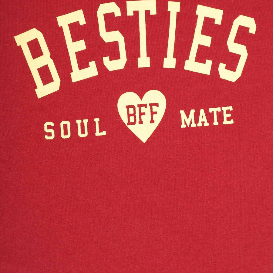 Girls Short Sleeve T-Shirt, Wine, large image number null