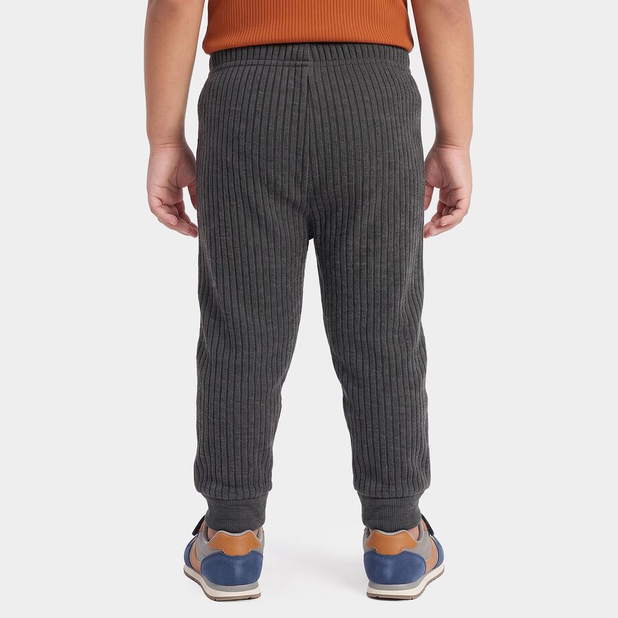 Boys Junior Charcoal Long Johns Thermal, Charcoal, large