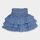 Girls' Skirt , मध्यम नीला, small image number null