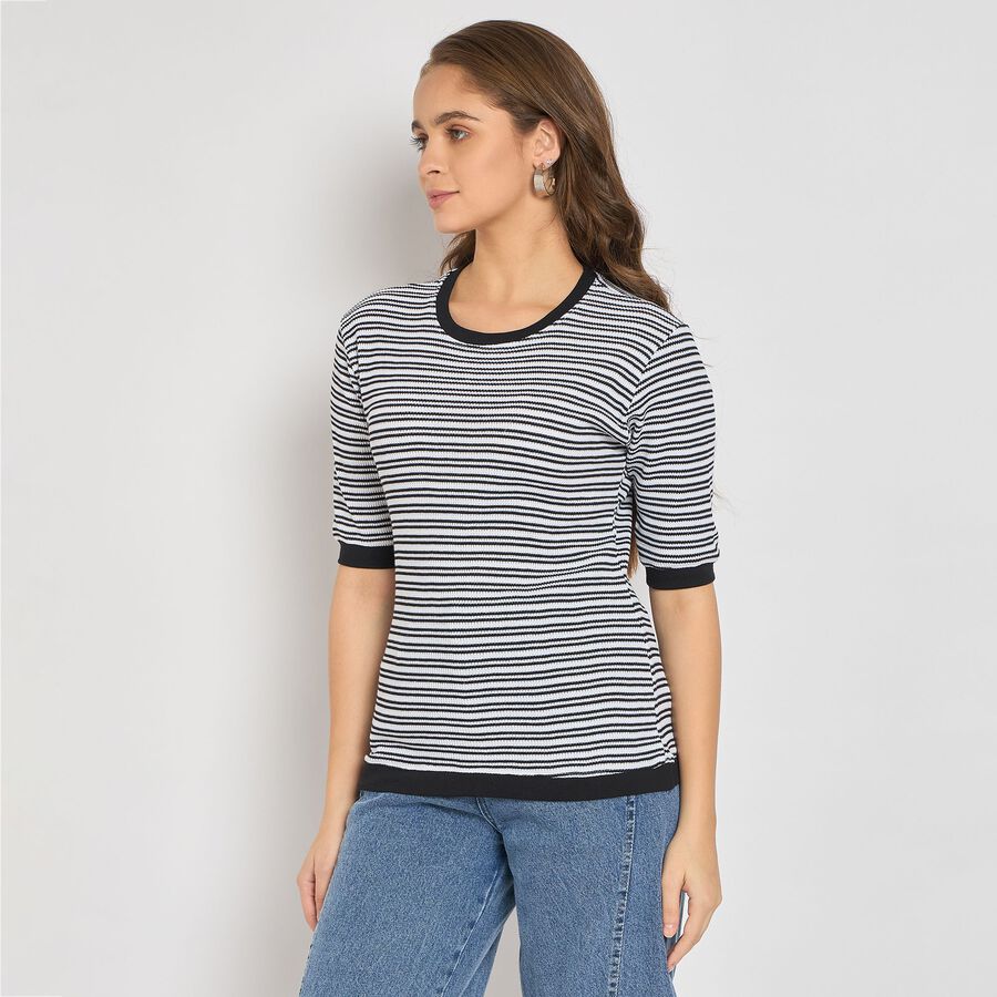 Ladies' 100% Cotton Top, White, large image number null