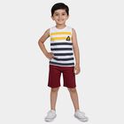 Boys Yellow Crew Neck Casual Boys T-Shirt, पीला, small