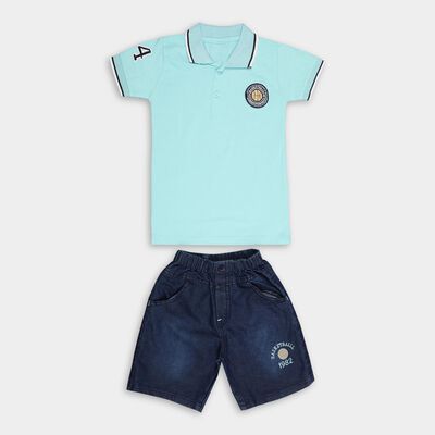 Boys' 100% Cotton Woven Baba Suit 