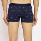 Men's 100% Cotton Trunks, Navy Blue, small