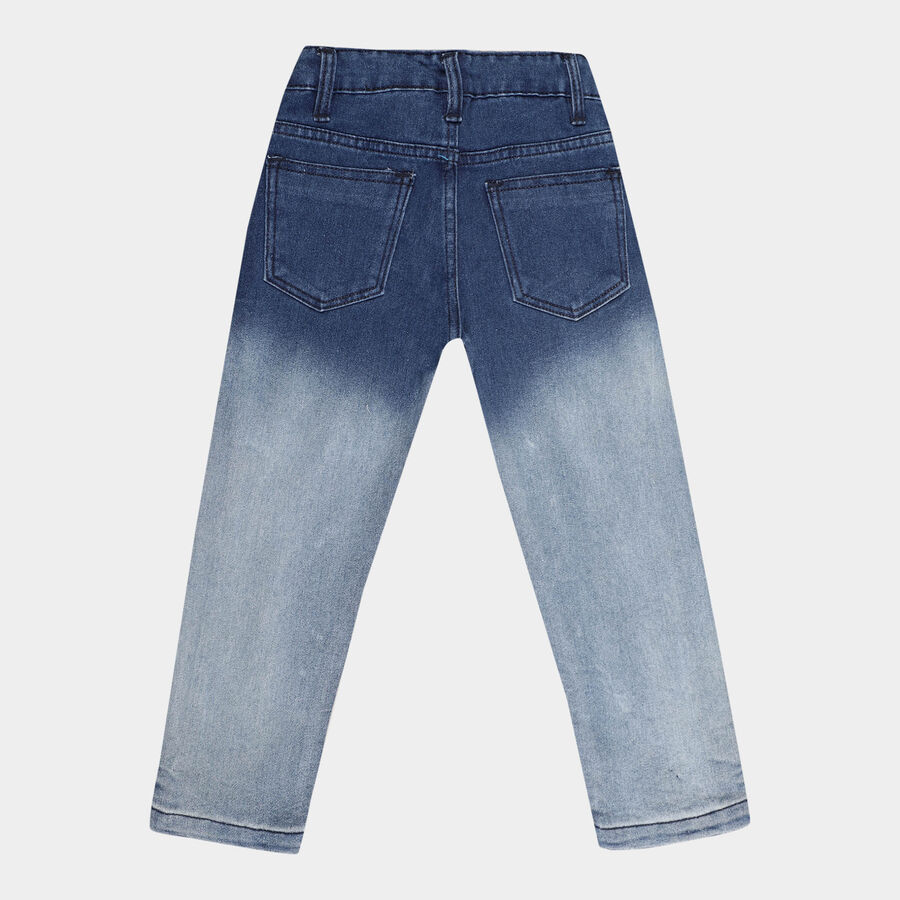 Boys Slim Fit Jeans, Mid Blue, large image number null