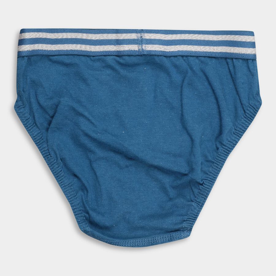 Boys' 100% Cotton Briefs , Teal Blue, large image number null