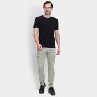 Men's Slim Fit Casual Trousers, Light Green, small image number null
