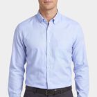 Men's Light Blue Spread Collar Classic Formal Shirt, हल्का नीला, small
