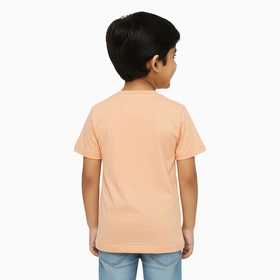 Boys' Half Sleeves T-Shirt, Orange, large image number null