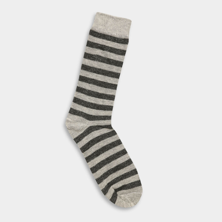 Cotton Spandex Jacquard Socks, Black, large image number null