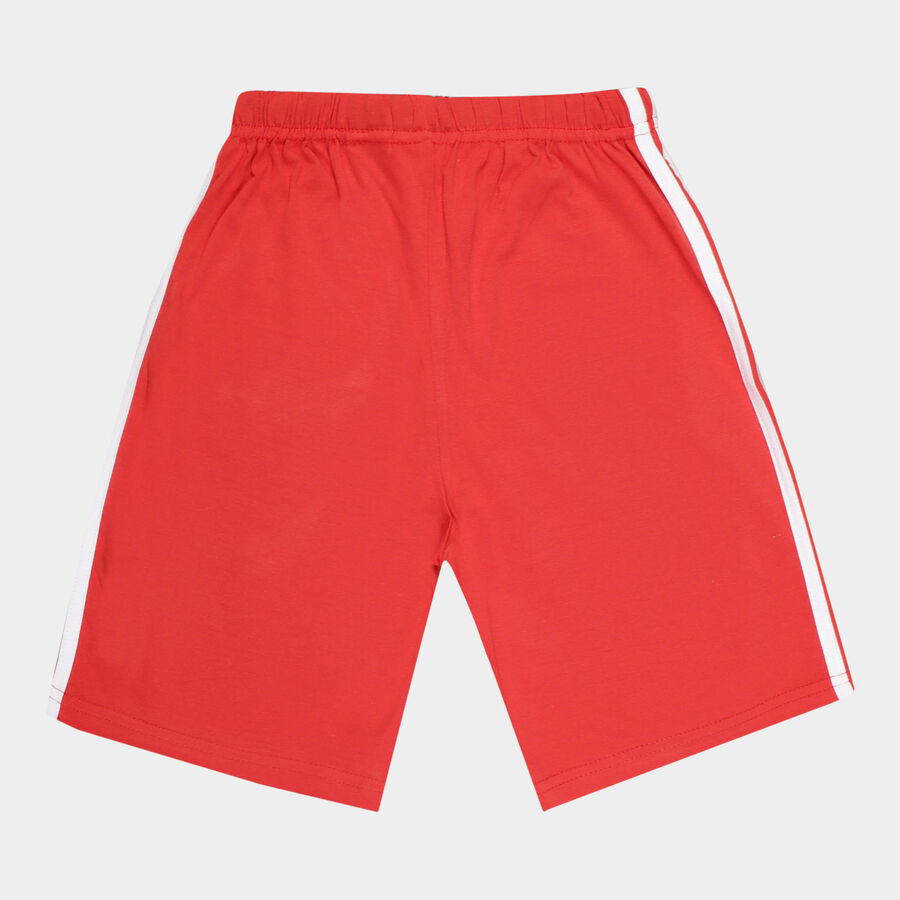 Boys Stripes Bermuda, Red, large image number null