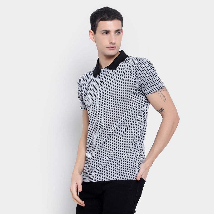 Solid Polo Shirt, मिश्रित मध्यम ग्रे, large image number null