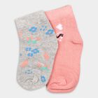 Girl's Socks (Pack of 2), Light Grey, small image number null