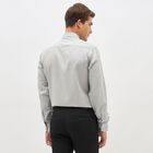 Men's Light Grey Slim Fit Classic Shirt, हल्का ग्रे, small image number null