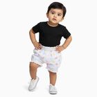Infants Bright White Regular Fit Printed Bloomers, सफ़ेद, small image number null