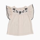 Girls' T-Shirt, ऑफ व्हाइट, small