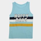 Boys Light Blue Round Neck Casual Boys T-Shirt, हल्का नीला, small