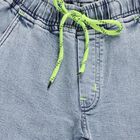 Boys Light Blue Jogger Fit Cargo Jeans, हल्का नीला, small image number null