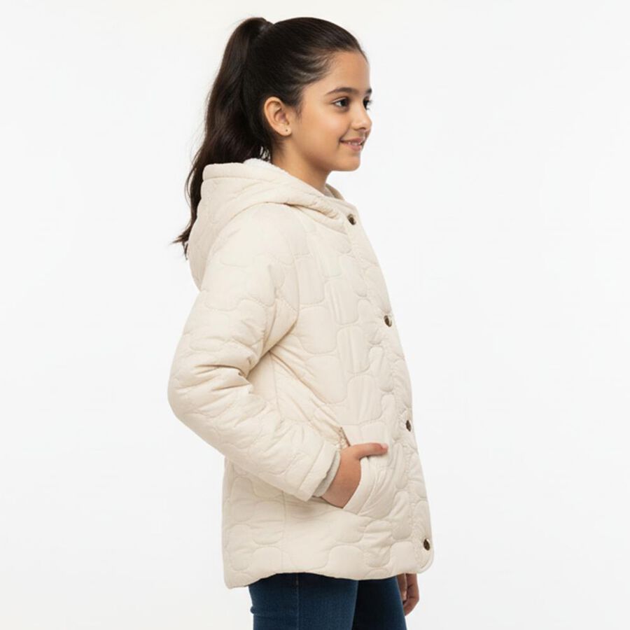 Girls' Jacket, Beige, large image number null