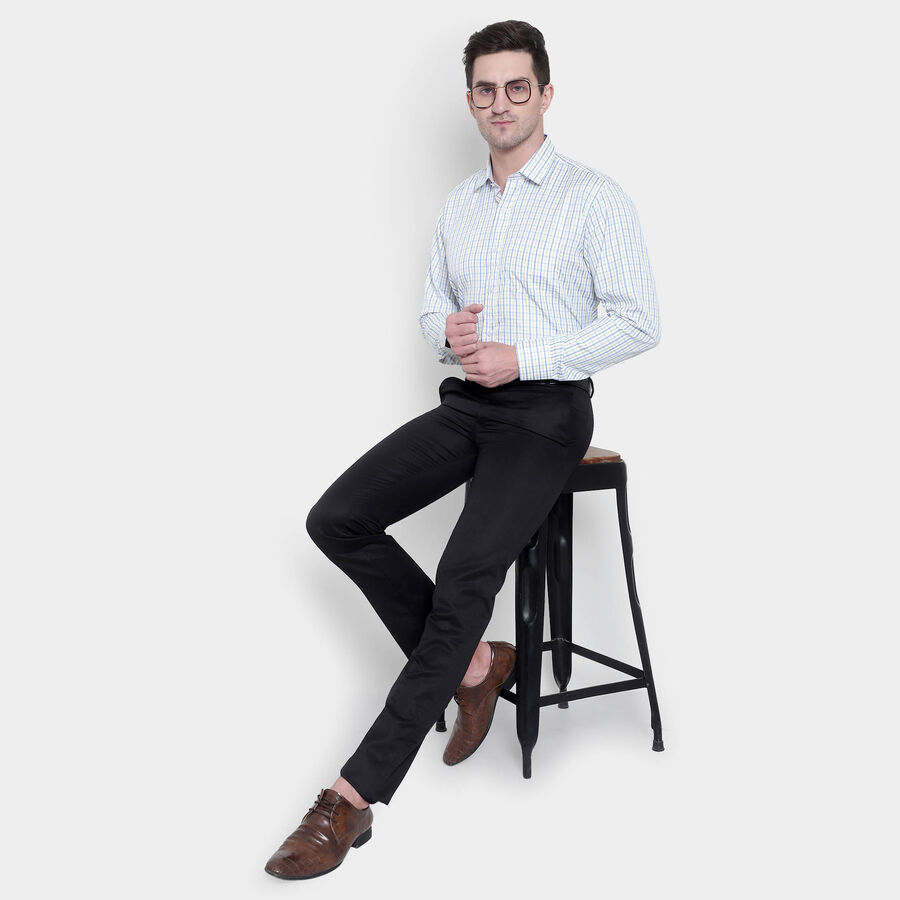 Checks Formal Shirt, Yellow, large image number null
