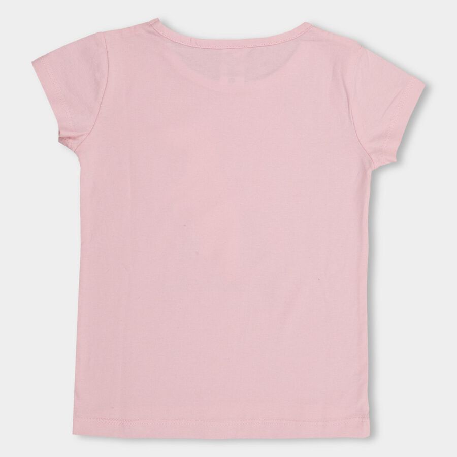 Girls' 100% Cotton T-Shirt , Light Pink, large image number null