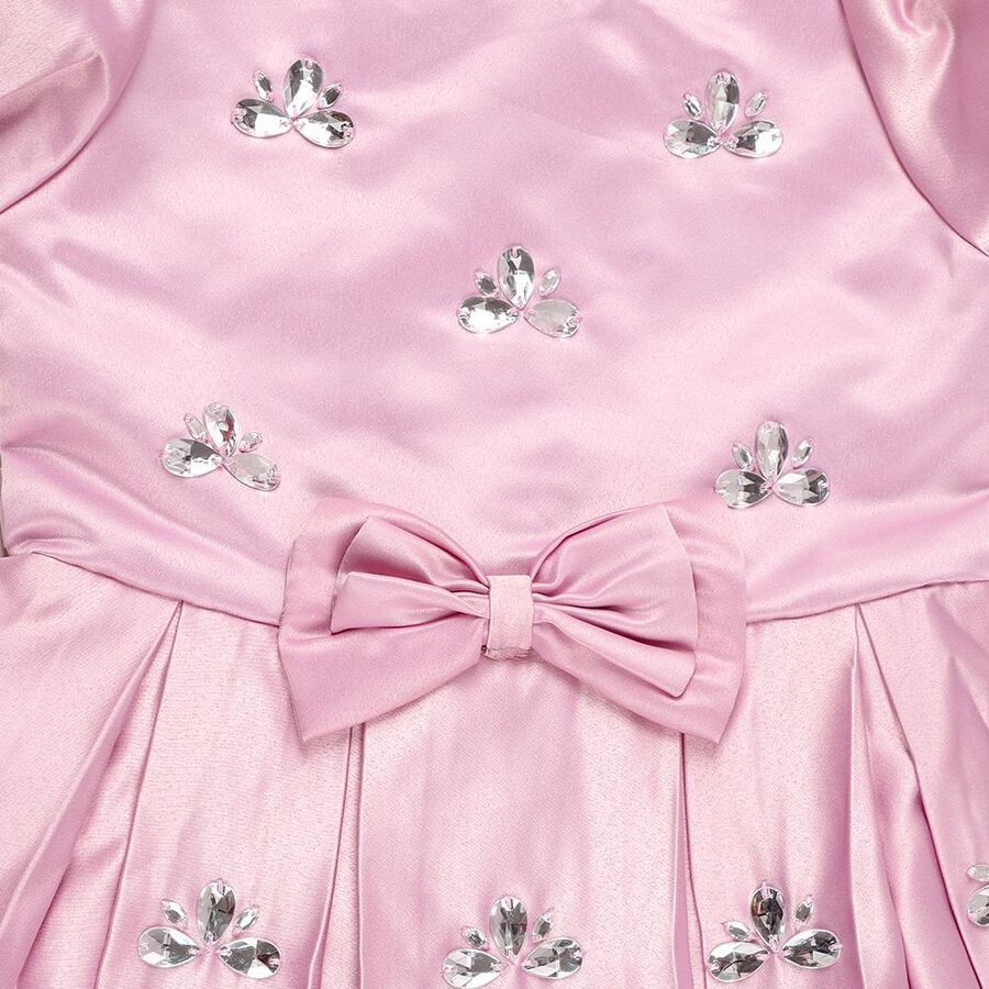 Girls' Frock, लाइलेक, large image number null