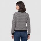 Women Black Collared Button-Front Cardigan, Black, small