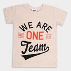 Boys' Cotton Half Sleeves T-Shirt, गहरा पीला, small image number null