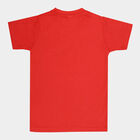 Boys Round Neck T-Shirt, लाल, small image number null
