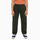 Boys' Deep Olive Relaxed Fit Elastic Waist Jeans, ओलिव, small image number null