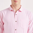 Solid Casual Shirt, Pink, small image number null