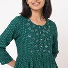 Ladies' Kurti, Dark Green, small