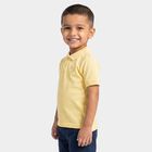 Boys Yellow Polo Neck Polo T-Shirt, पीला, small