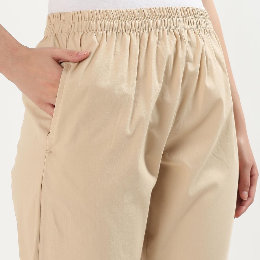 Ladies' 100% Cotton Palazzos, गहरा पीला, large image number null