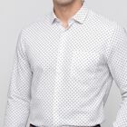 Men's Navy Blue Spread Collar Slim Fit Formal Shirt, नेवी ब्लू, small